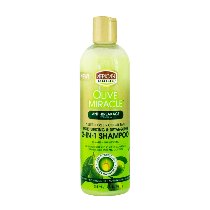 African Pride Olive Miracle 2n1 Shampoo 12oz