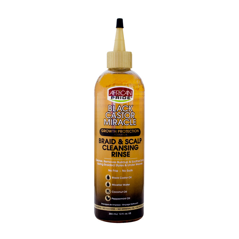African Pride Black Castor Braid & Scalp Cleansing Rinse 12oz