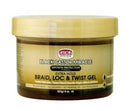 African Pride Black Castor Miracle Braid Loc & Twist Gel 8oz
